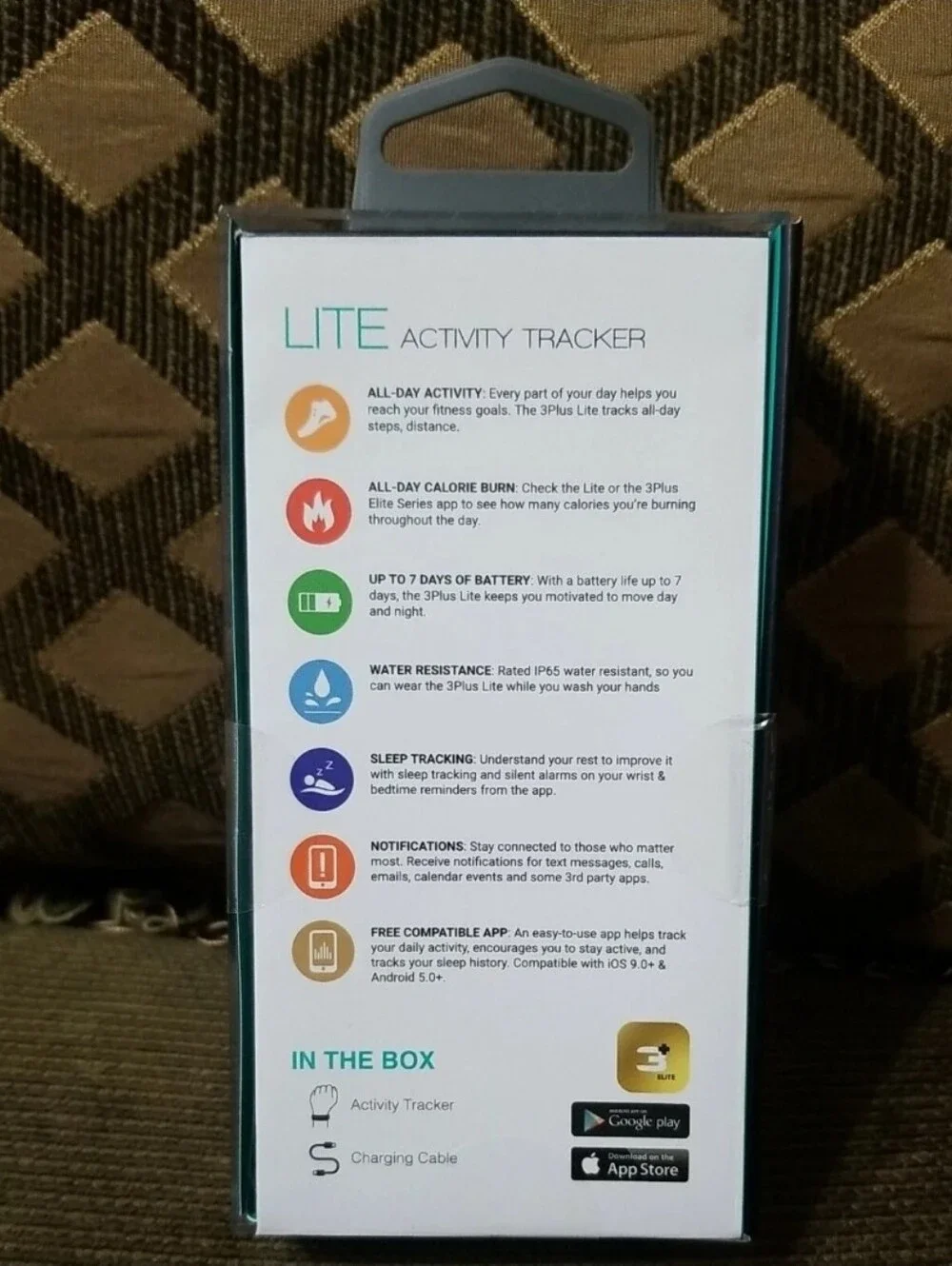 Lite Black Activity Tracker - Wearable Fitness Band